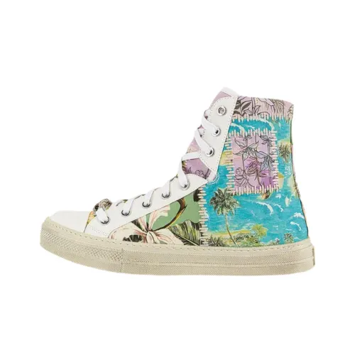 AMIRI Гавайские высокие кеды мужские синие