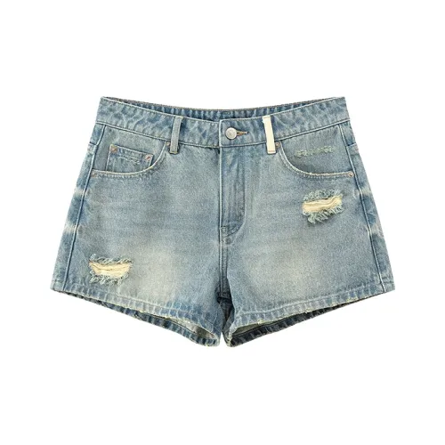 CHUU Светло-синий деним Женские джинсовые шорты