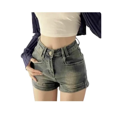 MUCCHIC Синие Женские Джинсовые Шорты