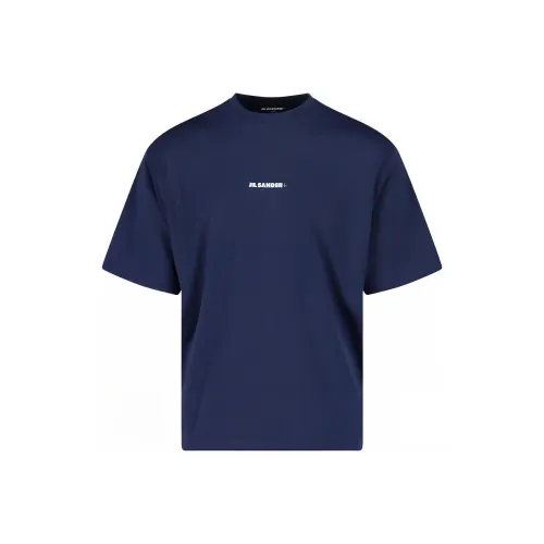 JIL SANDER Морской Синий Мужская T-Рубашка