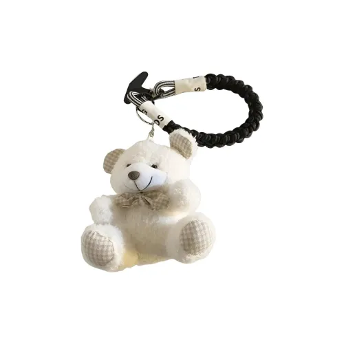 XIWANTONG Клетчатый Тедди Шнурок Кукла Плюшевая Подвеска 12 см Рекомендуемая Высота