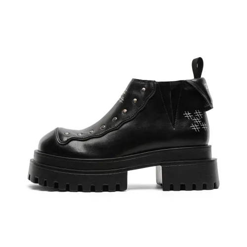 Zuogedu Британский стиль Винтаж Потертые ботильоны Мужские