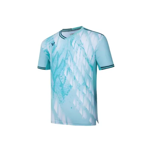 VICTOR Лазурные Унисекс Рубашки T