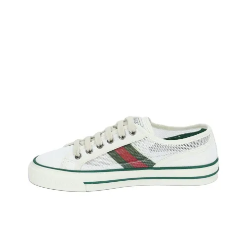 GUCCI Tennis 1977 Стильные Скейтбординги Женские Белые Зеленые
