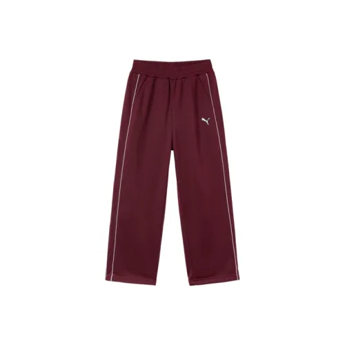 PUMA Кирпично-красный 60701 Kids Вязаные Тренировочные Брюки