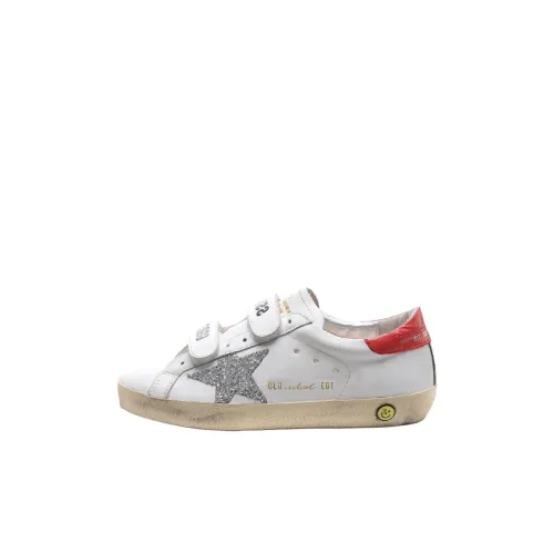 Golden Goose Old School Детские Скейтбординги Низкий Топ Белый Kids