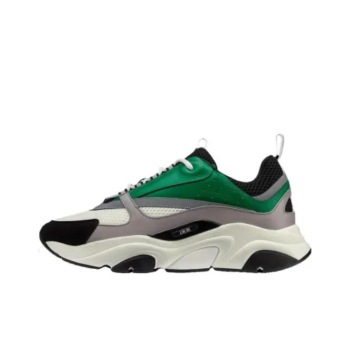 DIOR B22 Low Топ Толстая подошва Кроссовки Мужские Зеленые