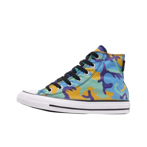 Andy Warhol x Converse Chuck Taylor All Star Износостойкие Высокие Кеды Мужские Синие Зеленые