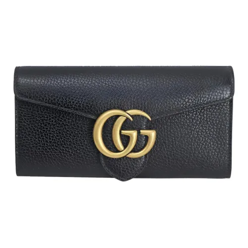 GUCCI GG Marmont Кожа Кошелек Унисекс Черный