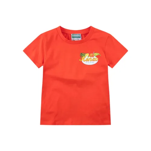 KENZO T-рубашка SS24 оранжевая детская