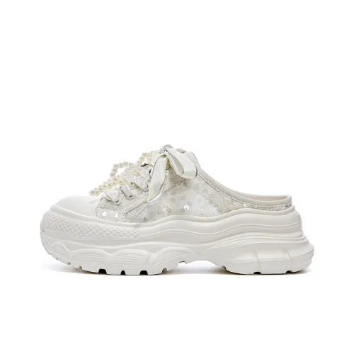 JOSINY Домашние тапочки Женские Экрю