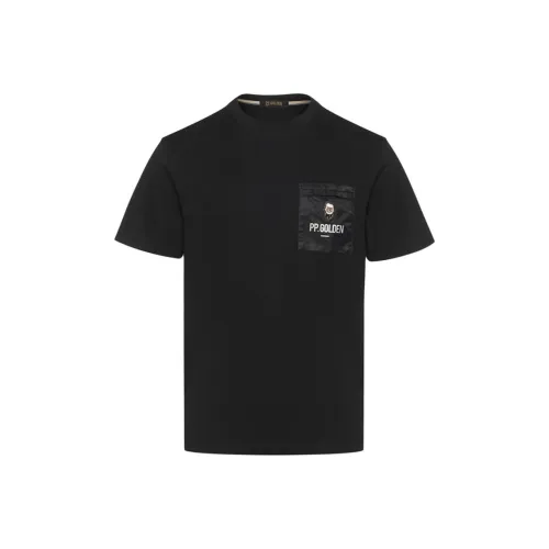 PP.GOLDEN Черная унисекс футболка