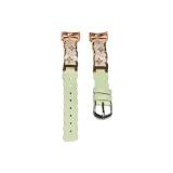 Волновой узор, зернистая кожа, личи, ремень - мятно-зеленый