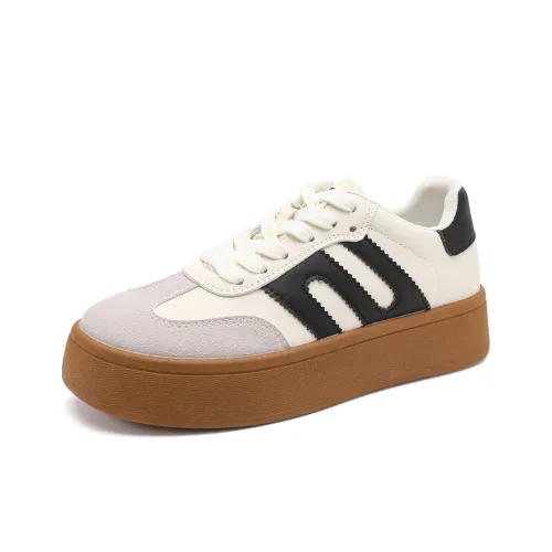 FOXER x MARINO ORLANDI Высота Увеличивающие Устойчивые к Износу Низкие Кроссовки для Скейтбординга Женские