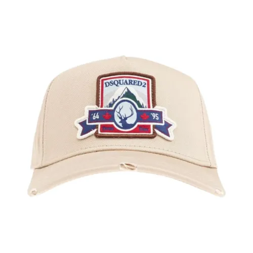 DSQUARED 2 Хлопок Бейсболки Мужские Бежевые