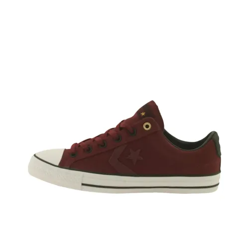 Converse Star Игрок Устойчивые к истиранию Низкие Кроссовки для скейтбординга Мужские Красные