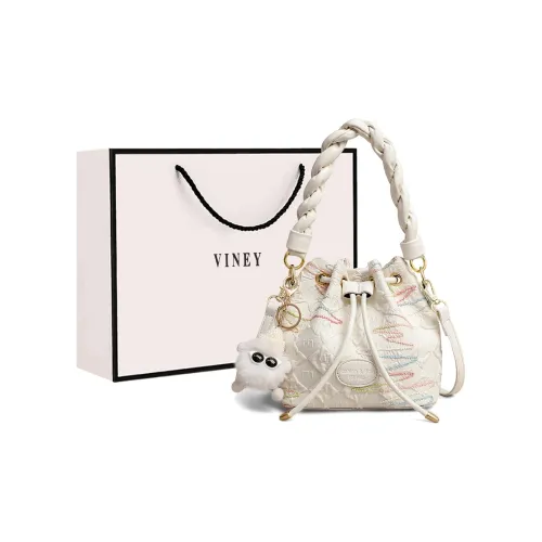 VINEY Ткань Сумка Сумка через плечо Сумка через плечо Стандартная Женская Экрю