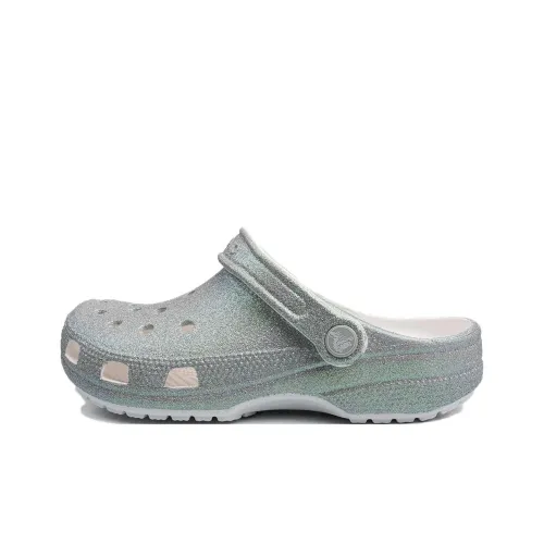 Crocs Clog Sabo Унисекс Серебристо-зеленый