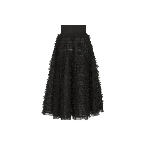 DIOR Черные Женские Повседневные Длинные Юбки