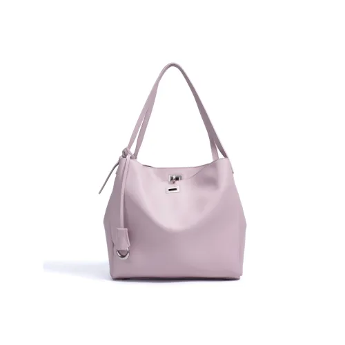 SOSITE Корова Кожа Плечевая Сумка Стандартная Женская Лиловый Золото Коричневый Светлый Латте Джентльмен Черный