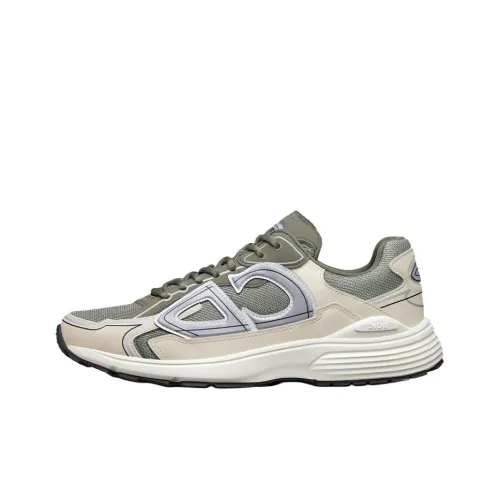 DIOR B30 Низкий Топ Спортивная Повседневная Обувь Мужская Оливкового цвета