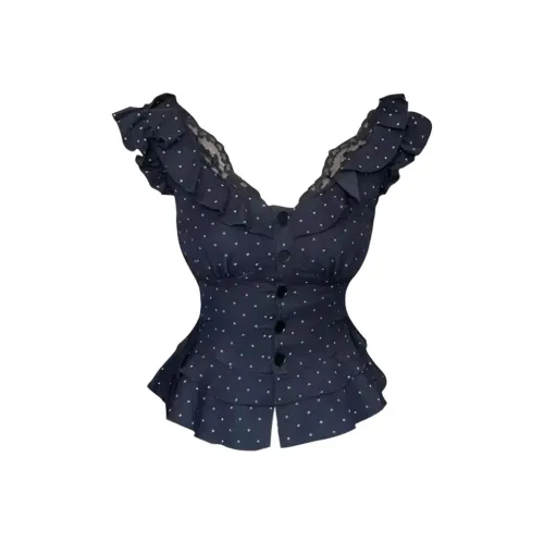 Темно-синие женские футболки T