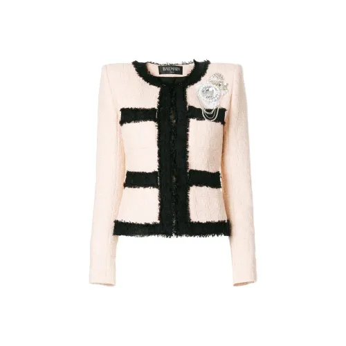 BALMAIN Куртка Женская Светло-Розовая