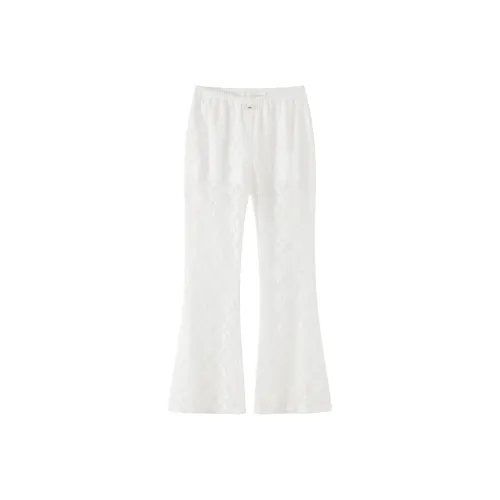 CHUU Белые Женские Повседневные Брюки