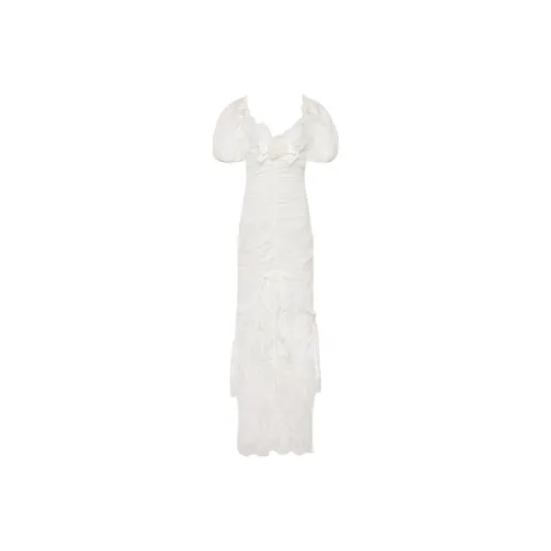 Alessandra Rich SS25 Короткий рукав Платье Женское