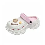 YC-SH-002 Бело-розовый Медвежонок [Мягкий Удобный]