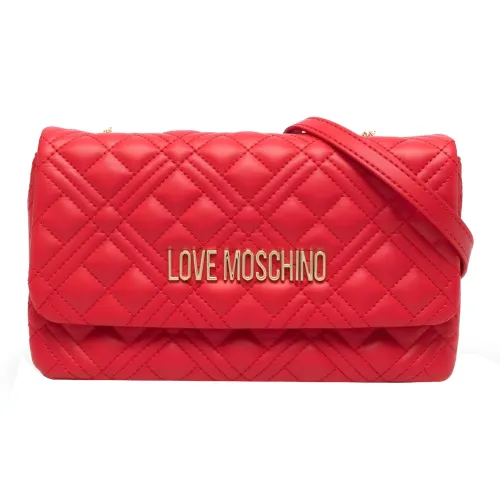 LOVE MOSCHINO Сумка через плечо из искусственной кожи женская красная
