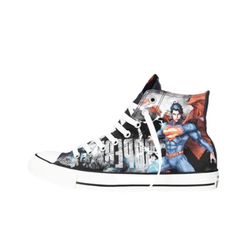 DC COMICS x Converse Chuck Taylor All Star Износостойкие высокие кеды унисекс белые черные