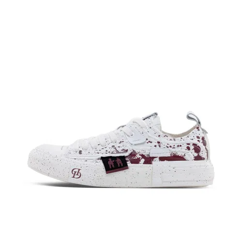 EIGHT BANNERS Chocolate Series Скейтборд Кроссовки Низкие Белые Красные Унисекс