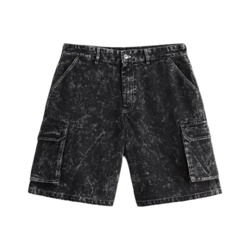 ZARA Мужские джинсовые шорты черного цвета