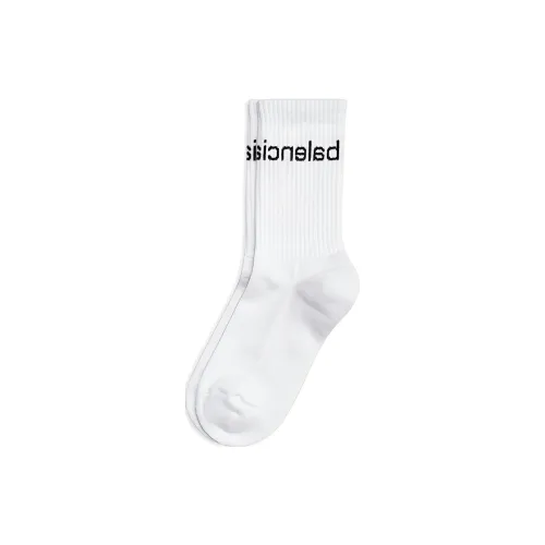 Balenciaga Bal.com Белые Мужские Носки до колена