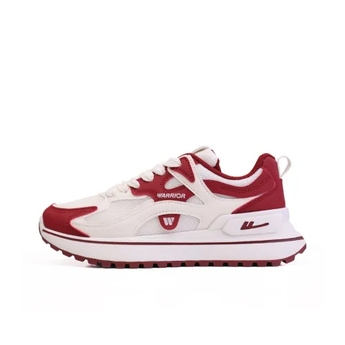 Warrior Амортизация Устойчивость к истиранию Легкий Низкий Топ Повседневная обувь Женская Бежевый Бордовый