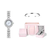 Браслет с жемчужной раковиной, белый + коробка "Принцесса"