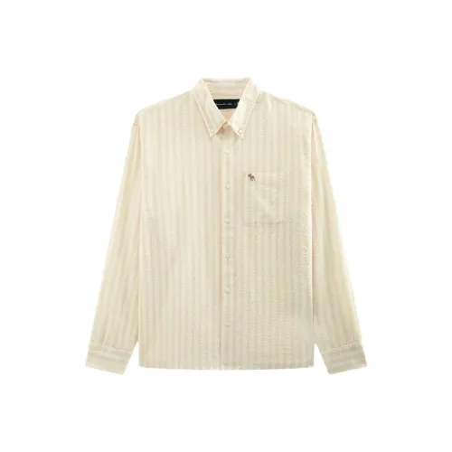 Abercrombie＆Fitch Экрю Мужские Рубашки