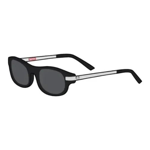 Supreme Ацетат OVAL SUNGLASSES Унисекс Черный Розовый Коричневый