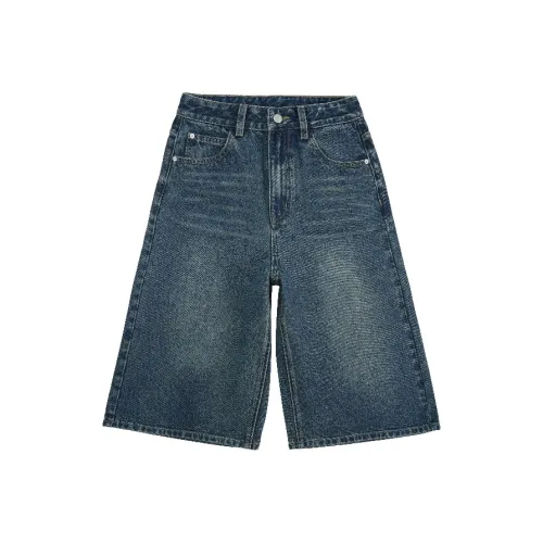 Розовый винтажный синий брюки-капри женские джинсовые шорты