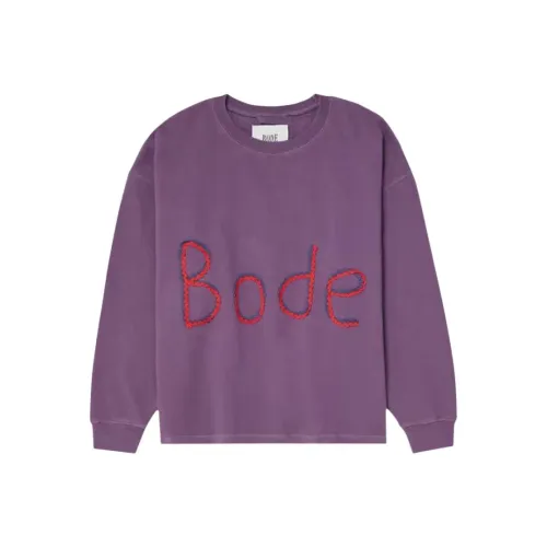 Bode Фиолетовый Мужской Свитшот