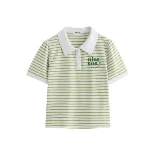 MIZIQI Короткий рукав T-рубашка Женская