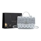 Серебристая +сумка для покупок