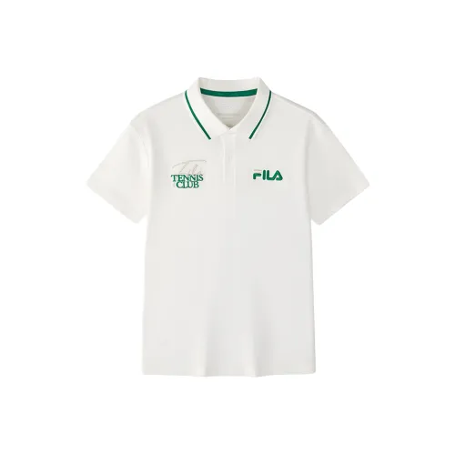 FILA KIDS Поло Облачный Белый Детский