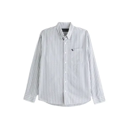 Abercrombie＆Fitch Светло-синие Мужские Рубашки