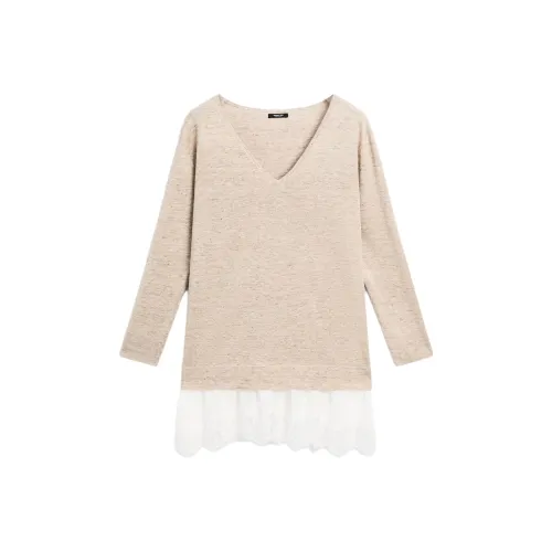 Massimo Dutti Длинное платье с длинными рукавами женское