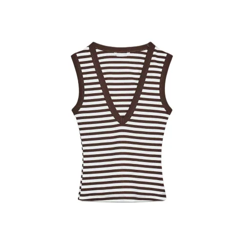 ZARA Коричневые Женские Майки