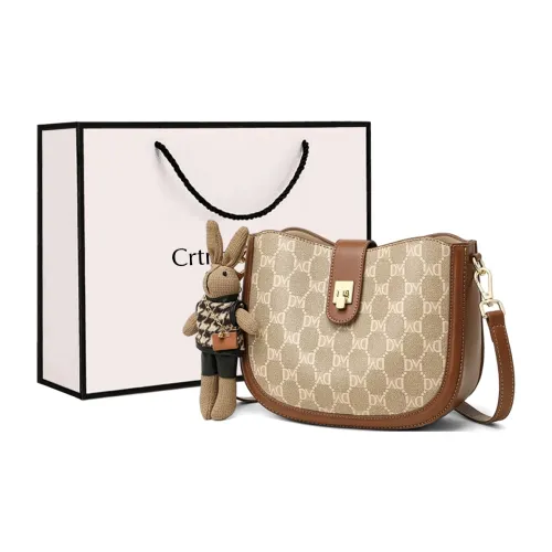 Crtnzo Kroez Сумка через плечо из синтетической кожи обычная женская коричневая