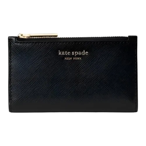 Kate Spade Spencer Кожа Кошелек Маленький Женский Черный