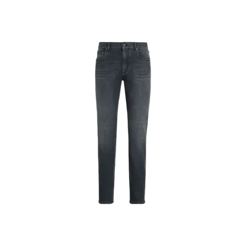 Ermenegildo Zegna Дымчатый Серый Мужские Джинсы